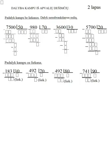 Dalyba kampu su liekana