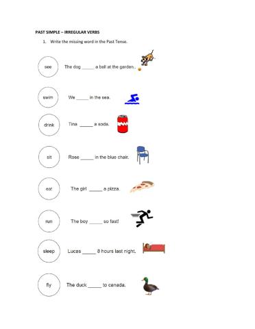 PAST SIMPLE - irregular verbs