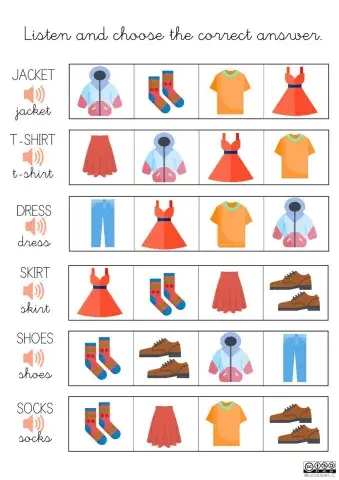 CLOTHES - 2nd grade