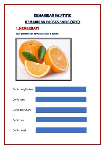 Kemahiran proses sains