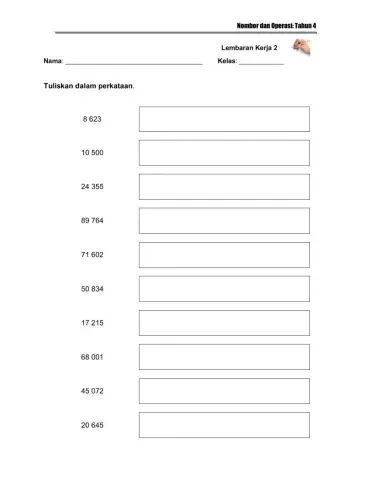 Nombor Bulat Tahun 4
