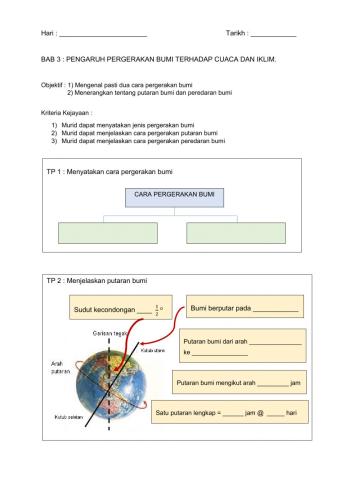 Putaran bumi dan peredaran bumi