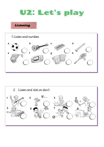Unit 2 Let's Play listening