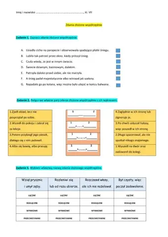 Zdanie złożone współrzędnie
