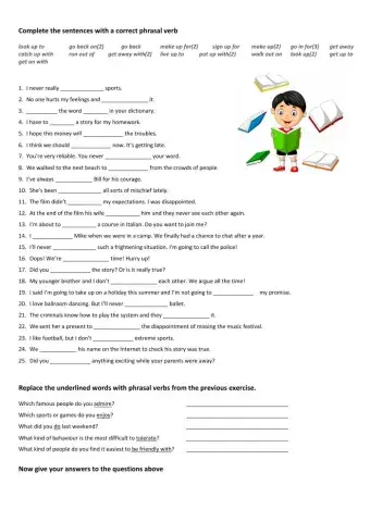 Solutions Int 3ed Unit 1E phrasal Verbs