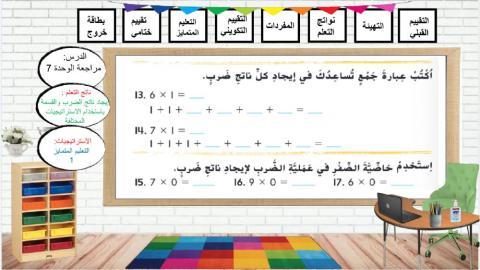 مراجعة الوحدة السابعة - اللون الوردي