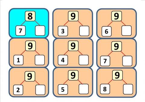 Состав числа 9