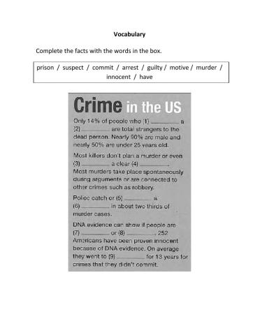 Crime in the US