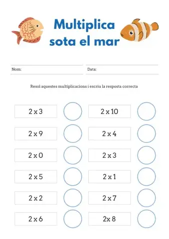Multiplica sota el mar