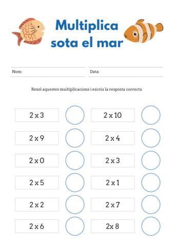 Multiplica sota el mar
