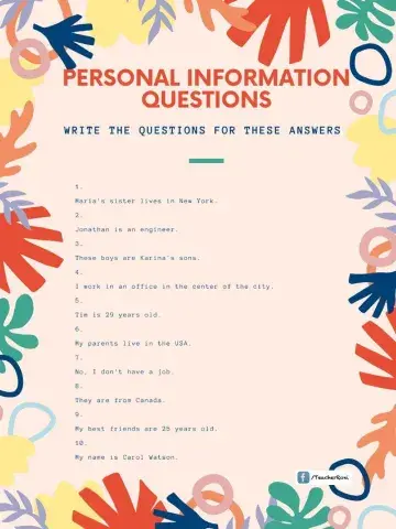 Questions present simple