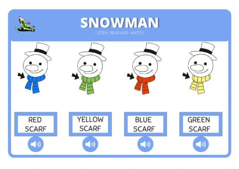 Snowman scarf