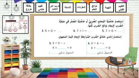 الضرب والقسمة مع 0 و 1