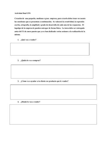 Creación de una empresa