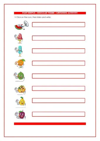 Listening past simple