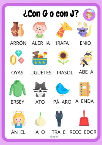 ¿Con G o con J?
