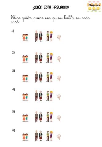 ¿Quién está hablando?