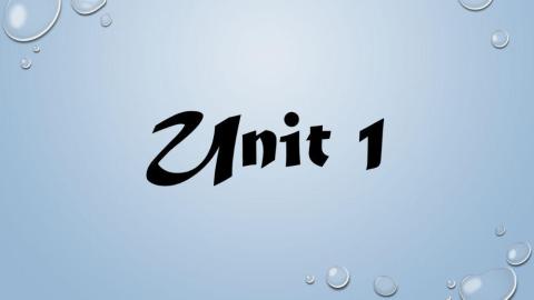 Unit 1 Cover