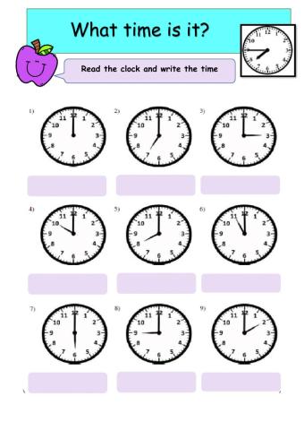 Telling Time