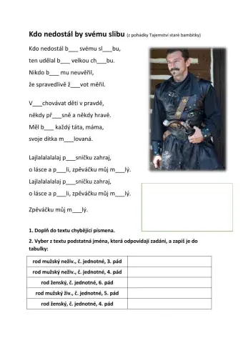 Kdo nedostál by svému slibu