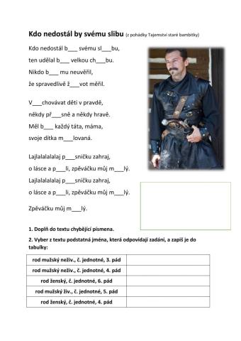 Kdo nedostál by svému slibu