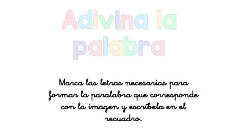 Adivina la palabra 1