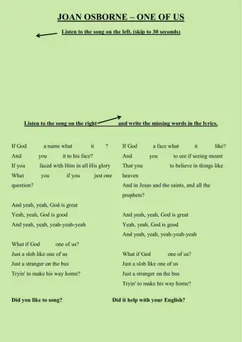 Joan Osborne - One of us