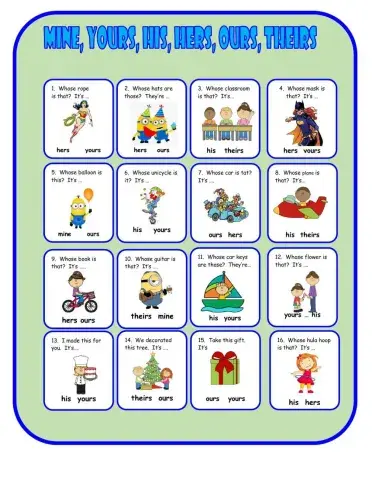 Possessive Pronouns 3
