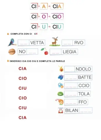 Cia cio ciu