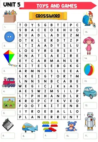 Toys and Games Crossword