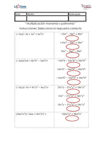 Monomio por polinomio