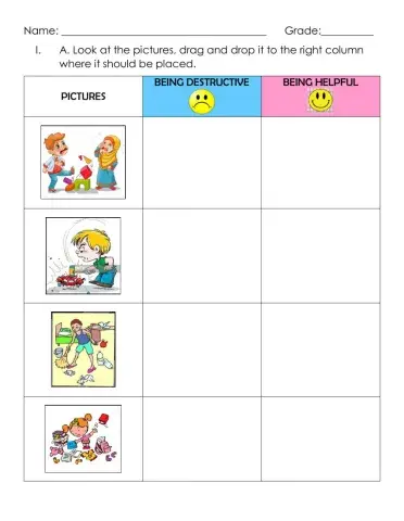 ESP-CL (KINDER) - LESSON 3: BEING DESTRUCTIVE