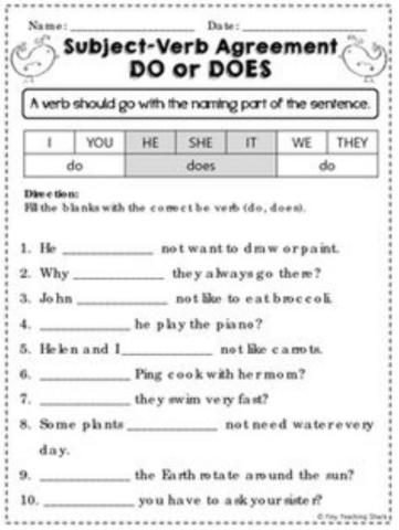 Subject Verb Agreement