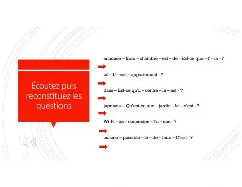 Compréhension de l'oral: chambre à louer