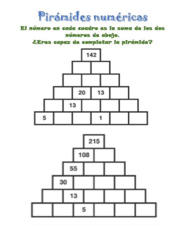 Piramides numericas