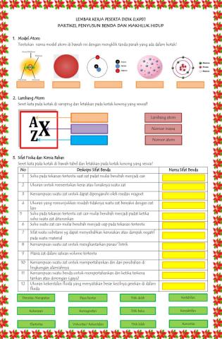 Lkpd partikel penyusun benda dan makhluk  hidup