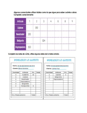 Resolver problemas de proporcionalidad del tipo valor faltante (dobles, triples, valor unitario).