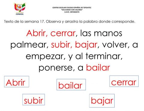 Español y letra O