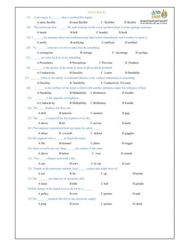 EFD2 Review Unit 4 (Part 2)
