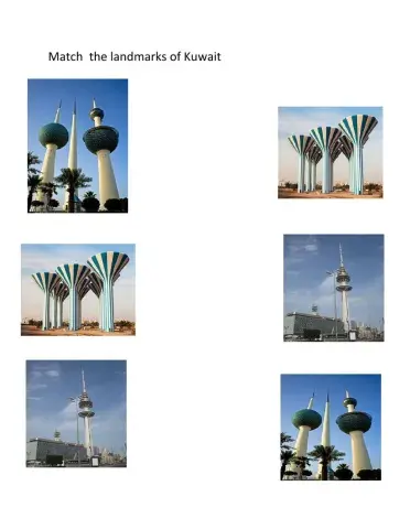 Match the landmarks of Kuwait