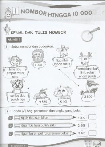 Kenal dan Tulis Nombor