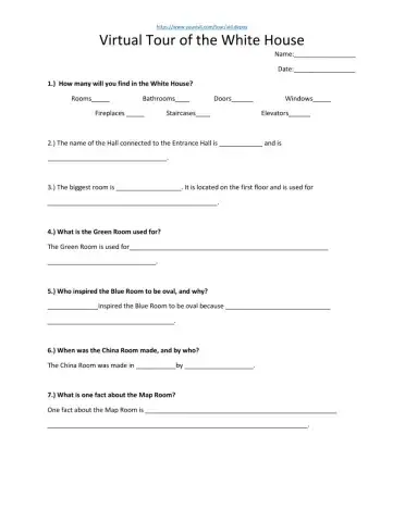 Virtual Tour of the White House