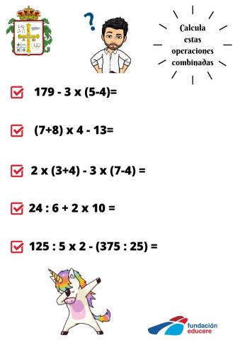 Operaciones Combinadas 4º