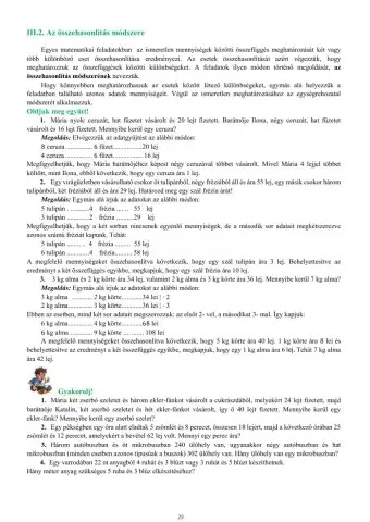 Összehasonlítás módszere