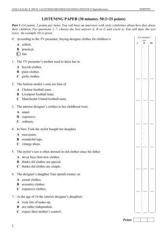 Listening and reading