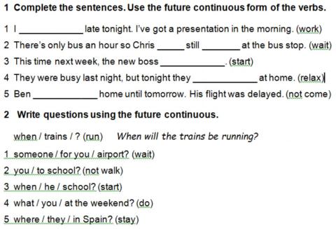 Future continuous tense by Lazzat