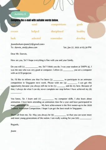 Giving Information Letter