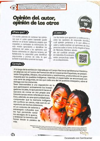 Misión 19, instancia evaluativa trimestre I