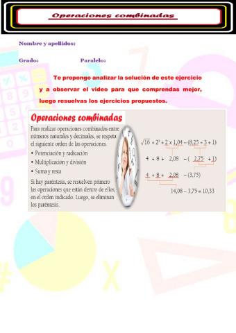 Operaciones combinadas