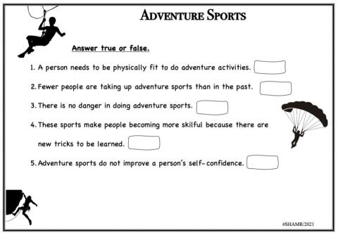 Adventure Sports Year 5